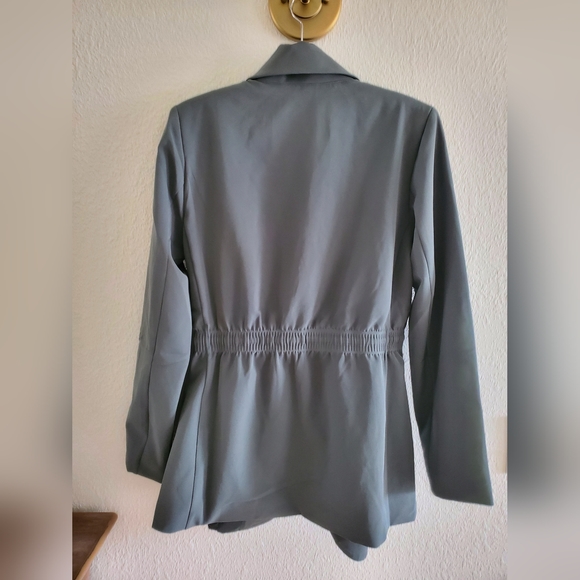 Athleta Endless Primatwill Blazer Jacket Women's  Military Green $179 NWOT - Picture 9 of 10